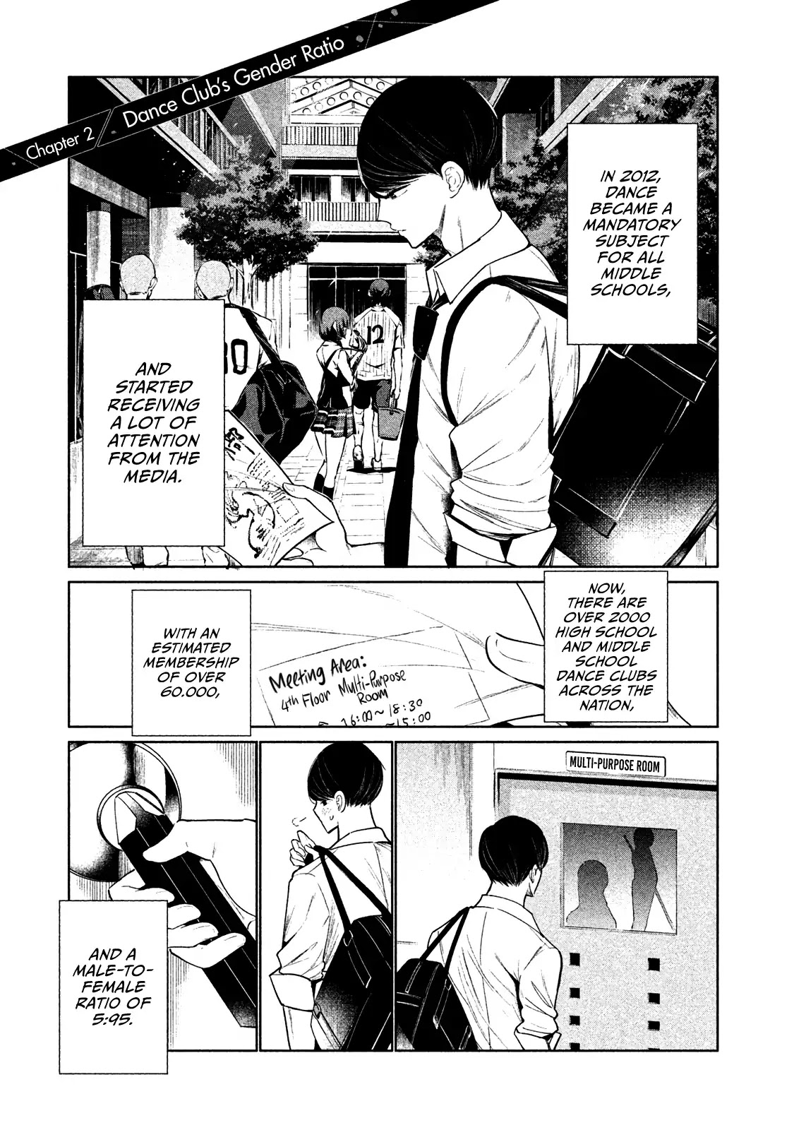 WonDance Chapter 2 page 2 - Chapter 2: Dance Club’s Gender Ratio