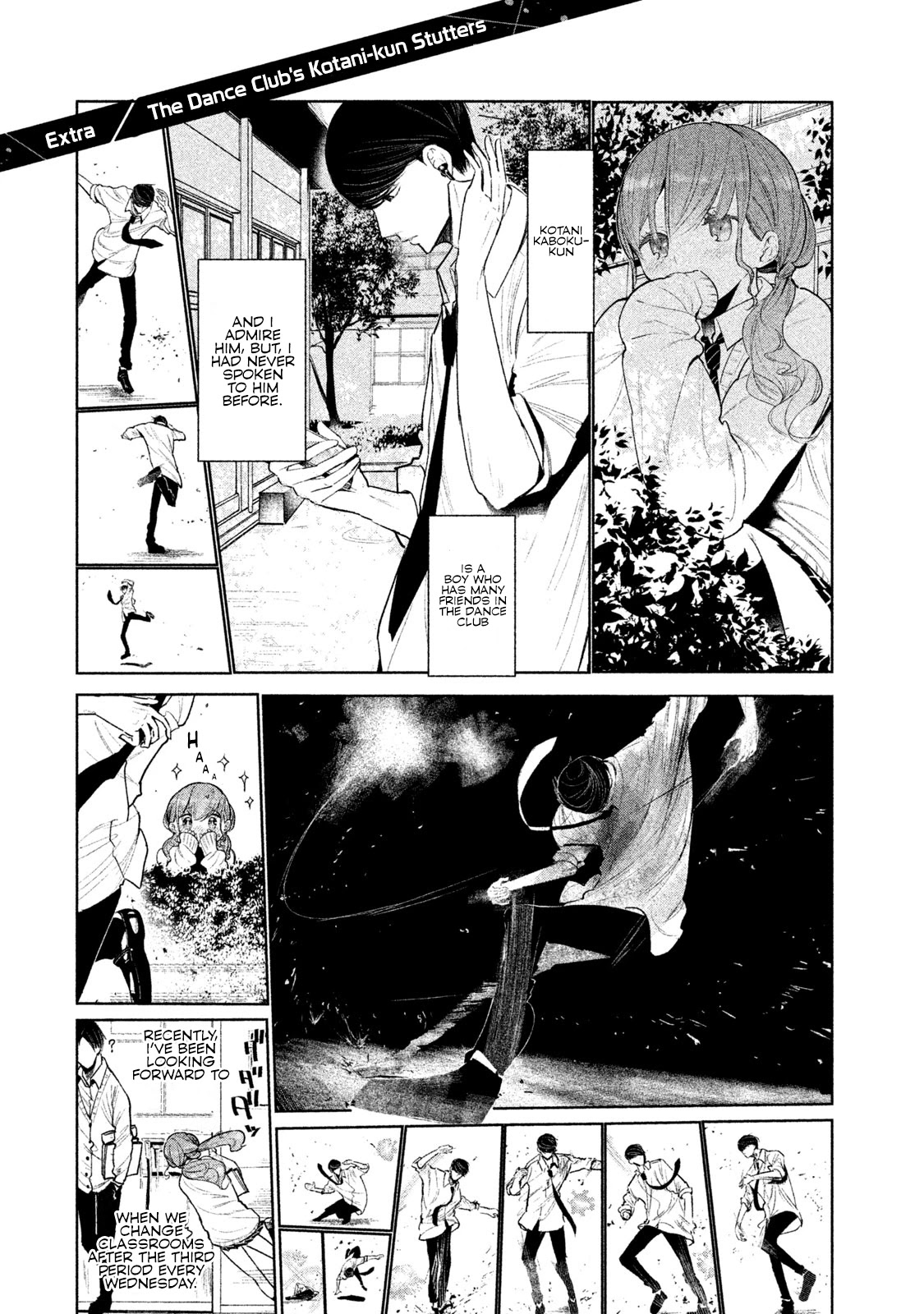 WonDance Chapter 3.5 page 1 - Chapter 3.5: The Dance Club's Kotani-kun Stutters