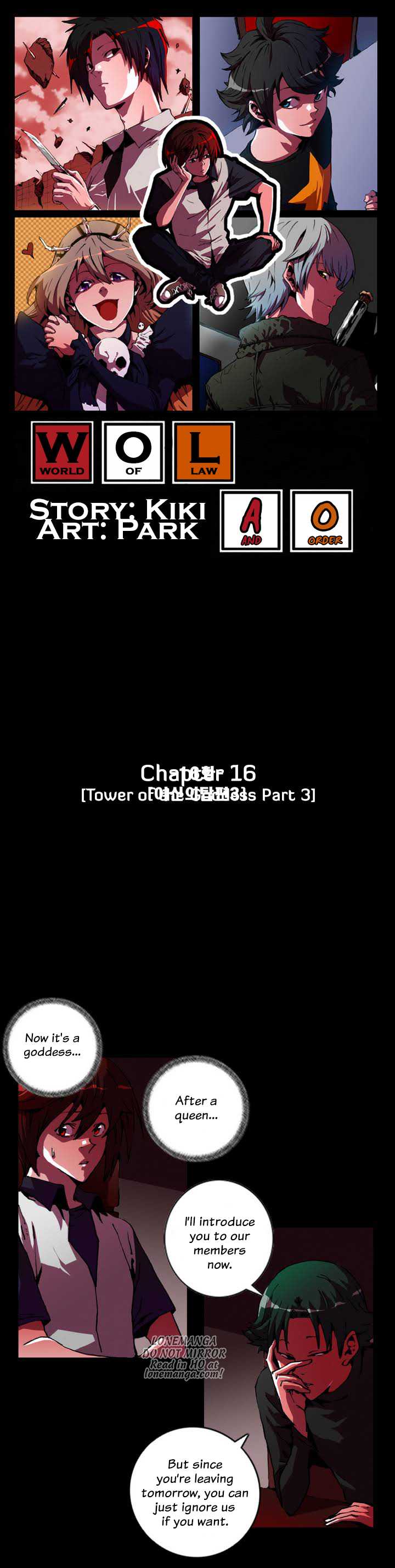 World of Law and Order Chapter 16.2 page 2 - Chapter 16 v2 : Tower of the Goddess (3)