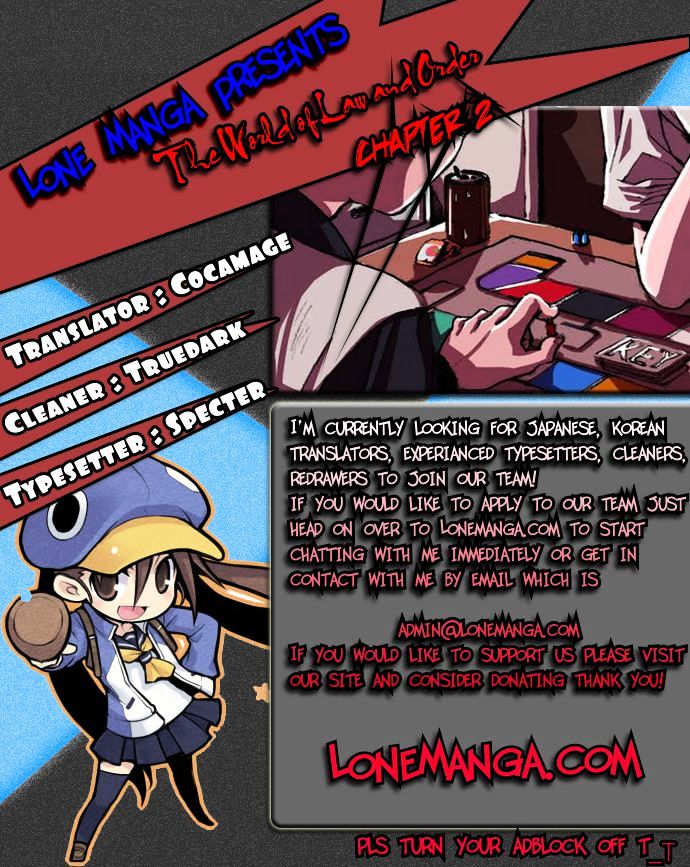 World of Law and Order Chapter 2 page 1 - Chapter 2