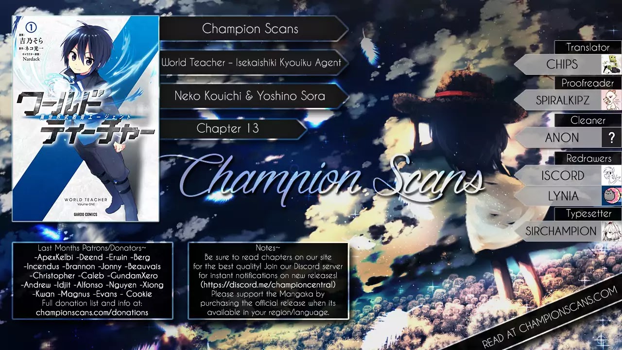 World Teacher - Isekaishiki Kyouiku Agent Chapter 13 page 1 - Chapter 13