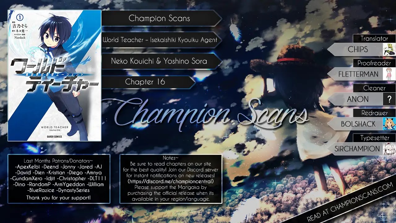 World Teacher - Isekaishiki Kyouiku Agent Chapter 16 page 1 - Chapter 16