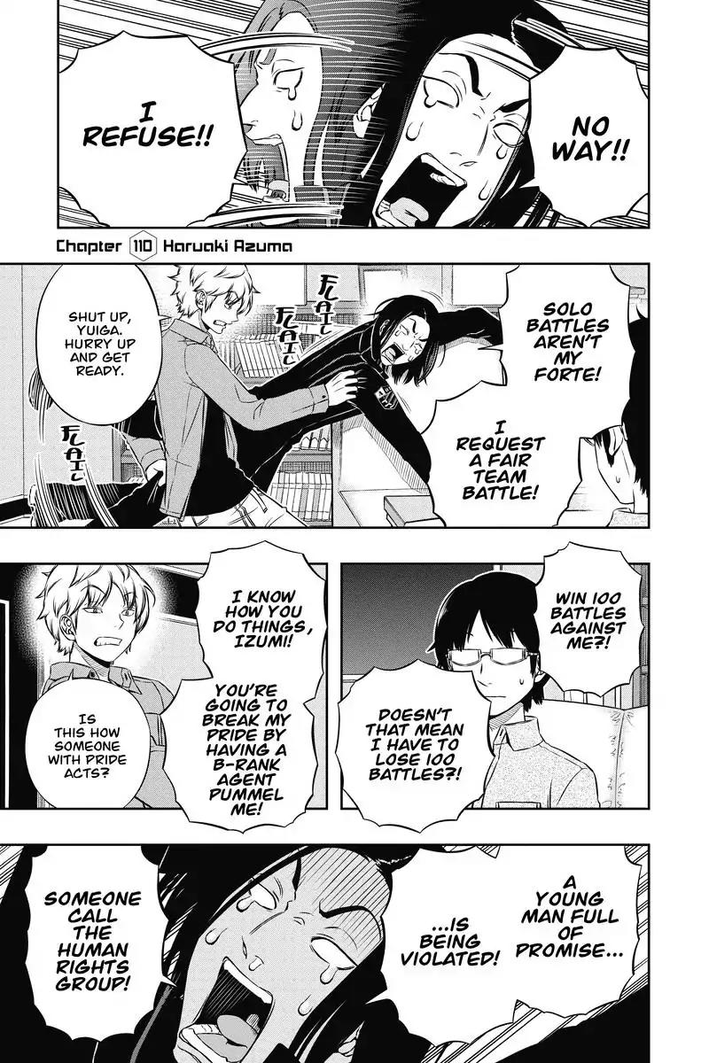 World Trigger Chapter 110 page 1 - Chapter 110: Haruaki Azuma