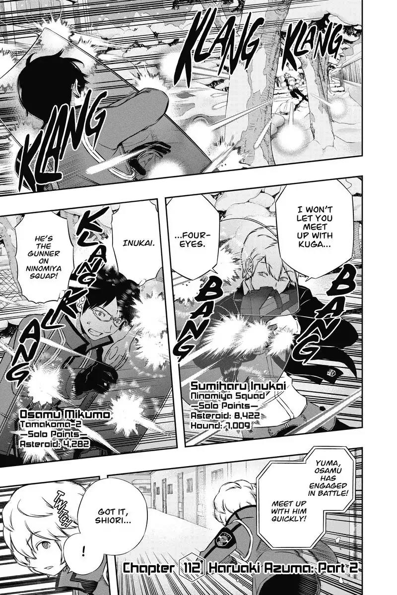 World Trigger Chapter 112 page 1 - Chapter 112: Haruaki Azuma: Part 2