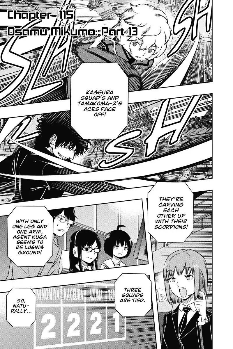 World Trigger Chapter 115 page 1 - Chapter 115: Osamu Mikumo: Part 13