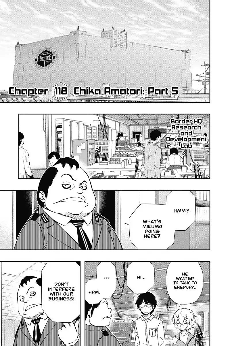 World Trigger Chapter 118 page 1 - Chapter 118: Chika Amatori: Part 5
