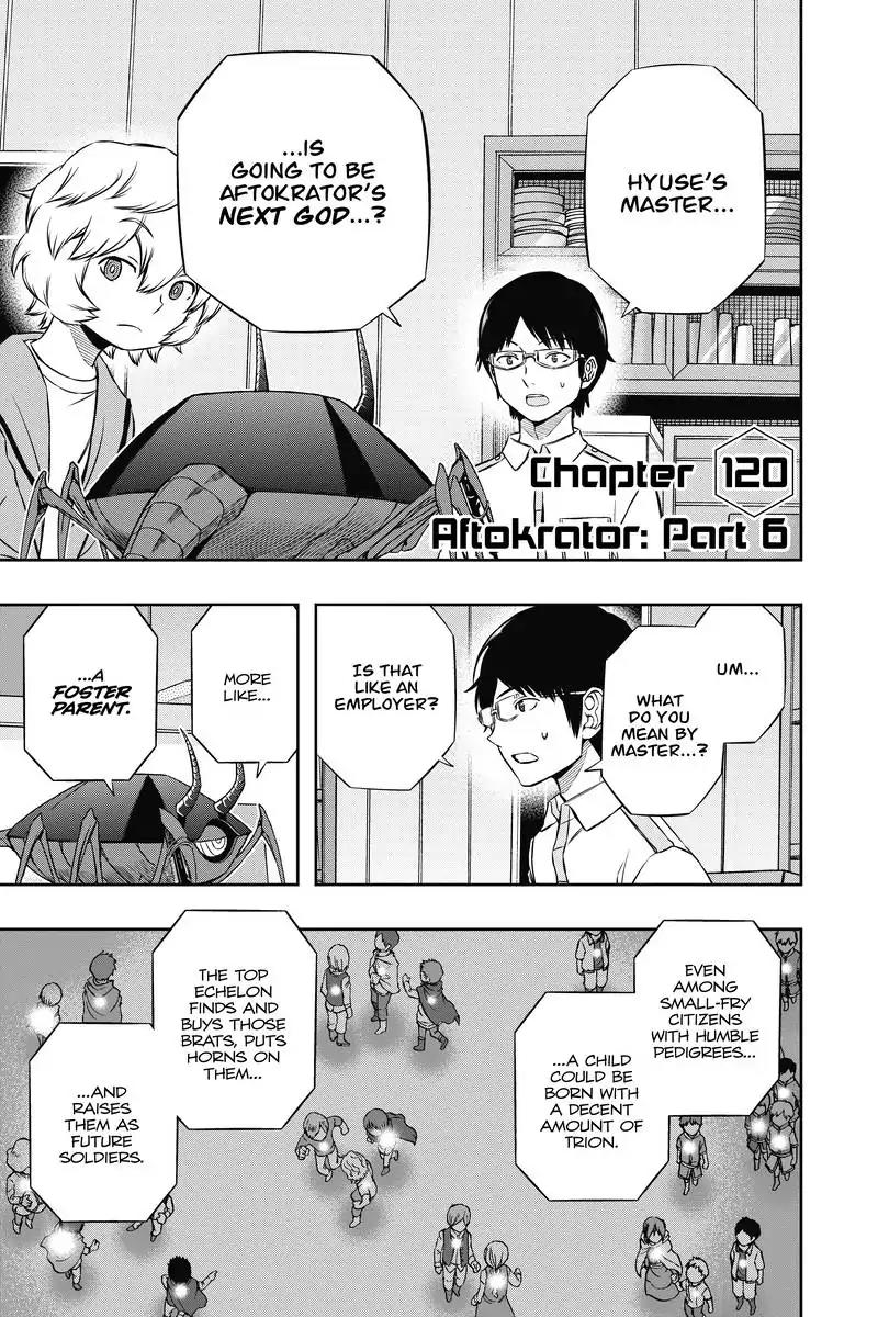 World Trigger Chapter 120 page 1 - Chapter 120: Aftokrator: Part 6