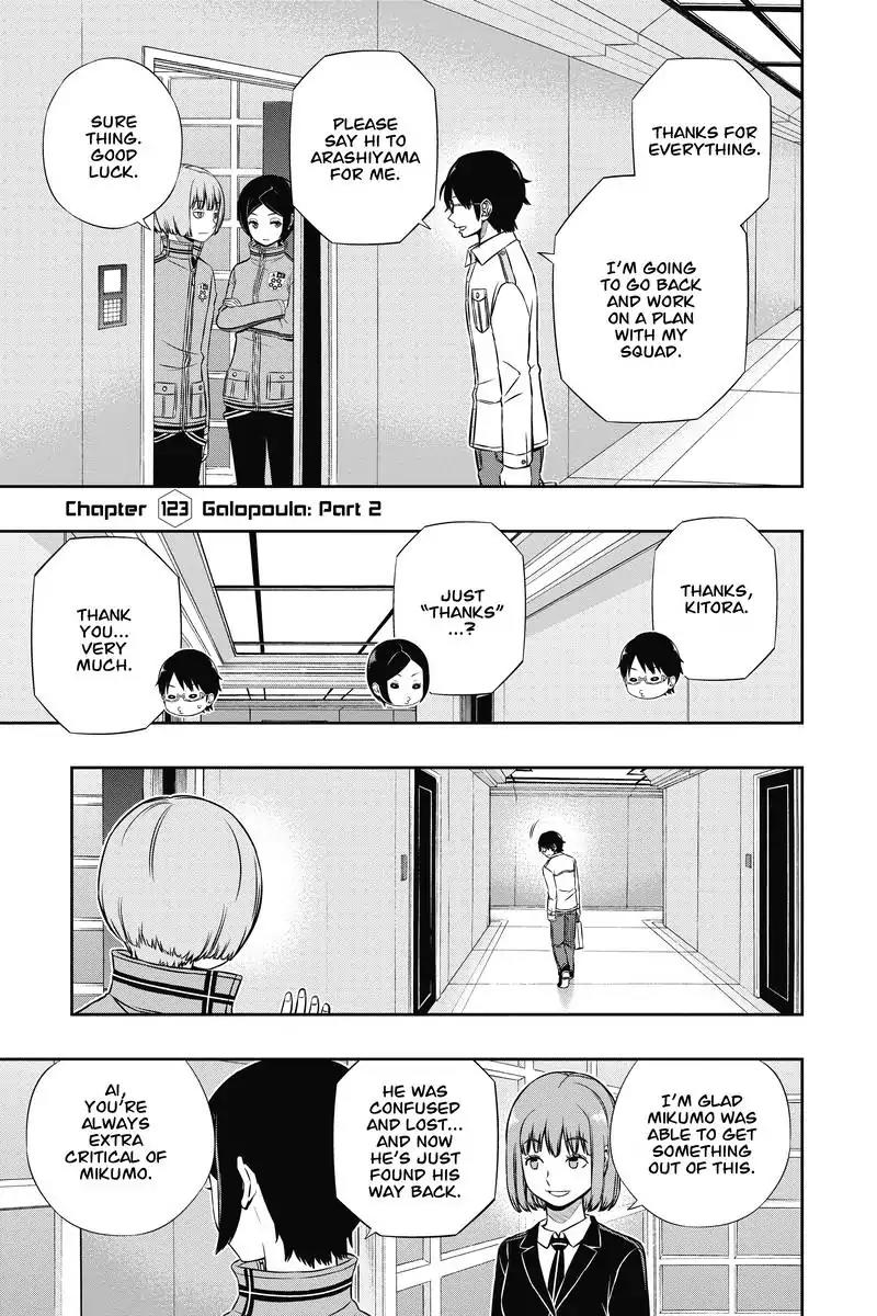 World Trigger Chapter 123 page 1 - Chapter 123: Galopoula: Part 2