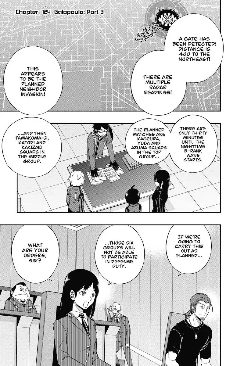 World Trigger Chapter 124 page 1 - Chapter 124: Galopoula: Part 3