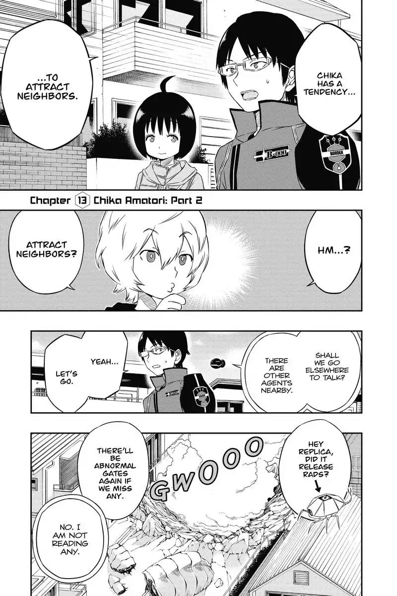 World Trigger Chapter 13 page 1 - Chapter 13: Chika Amatori: Part 2