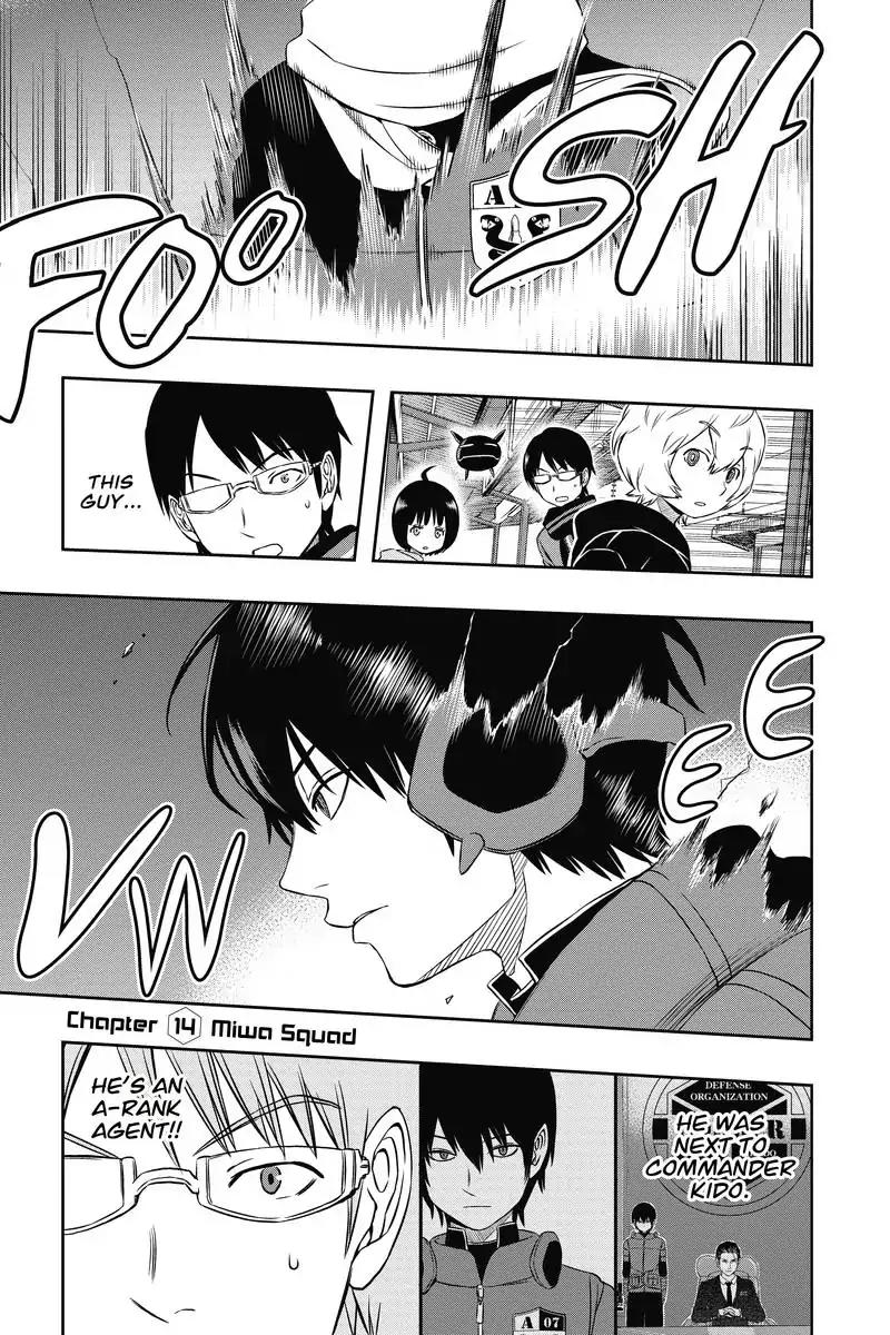 World Trigger Chapter 14 page 1 - Chapter 14: Miwa Squad