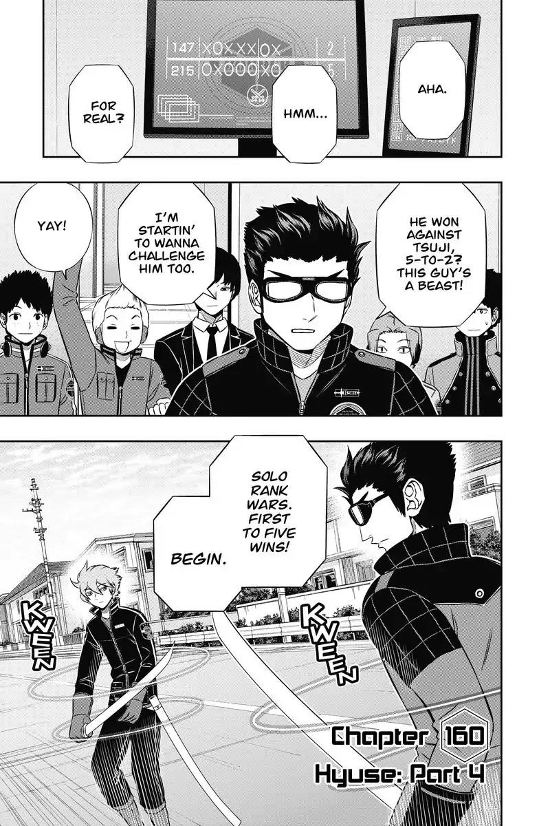 World Trigger Chapter 160 page 1 - Chapter 160: Hyuse: Part 4