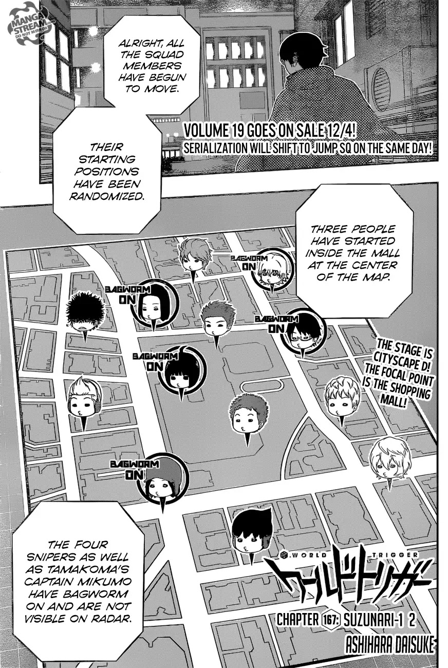 World Trigger Chapter 167 page 1 - Chapter 167: Suzunari-1 2