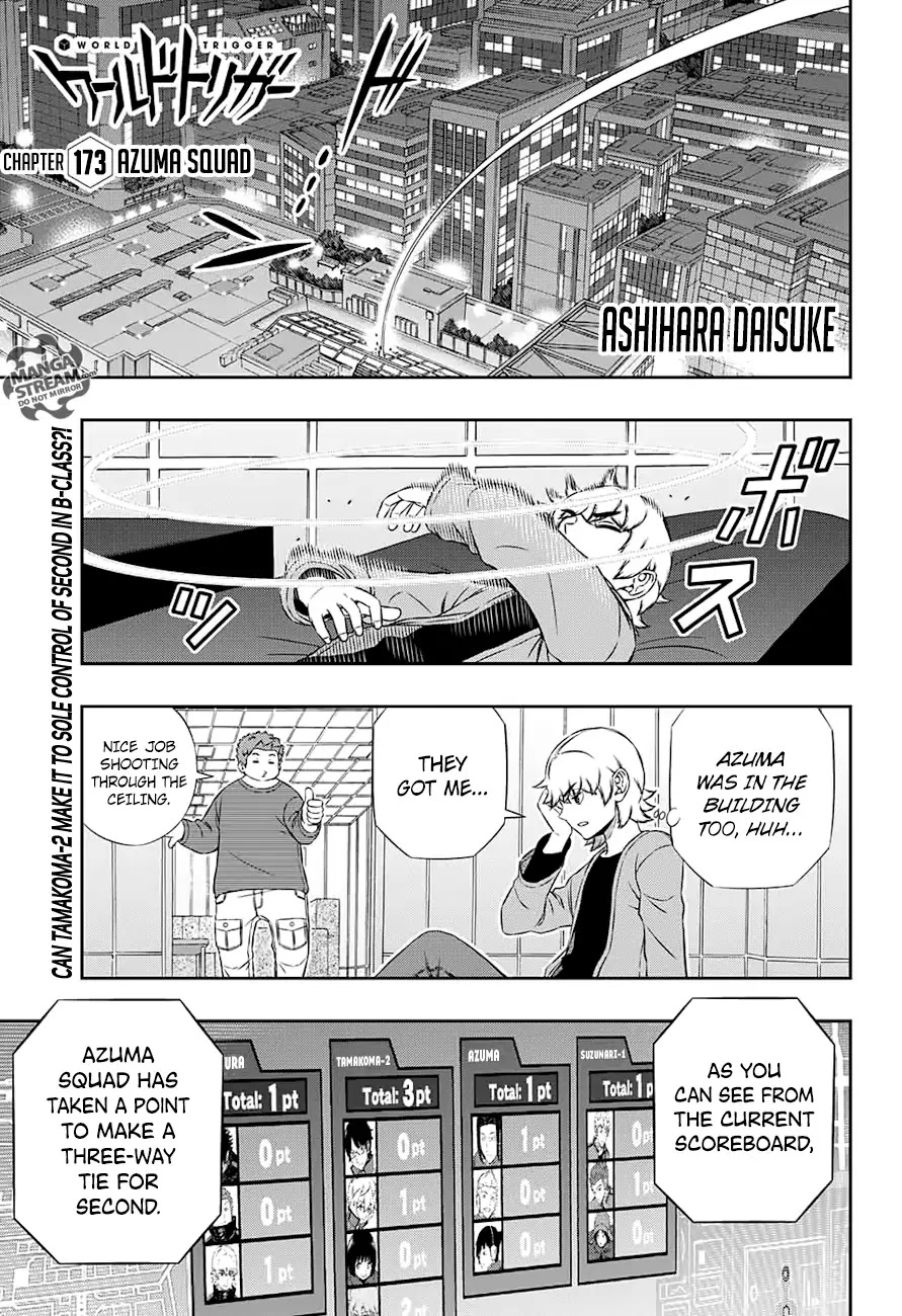 World Trigger Chapter 173 page 1 - Chapter 173: Azuma Squad