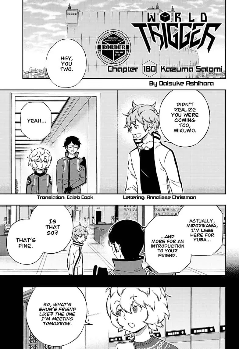 World Trigger Chapter 180 page 1 - Chapter 180: Kazumi Satomi