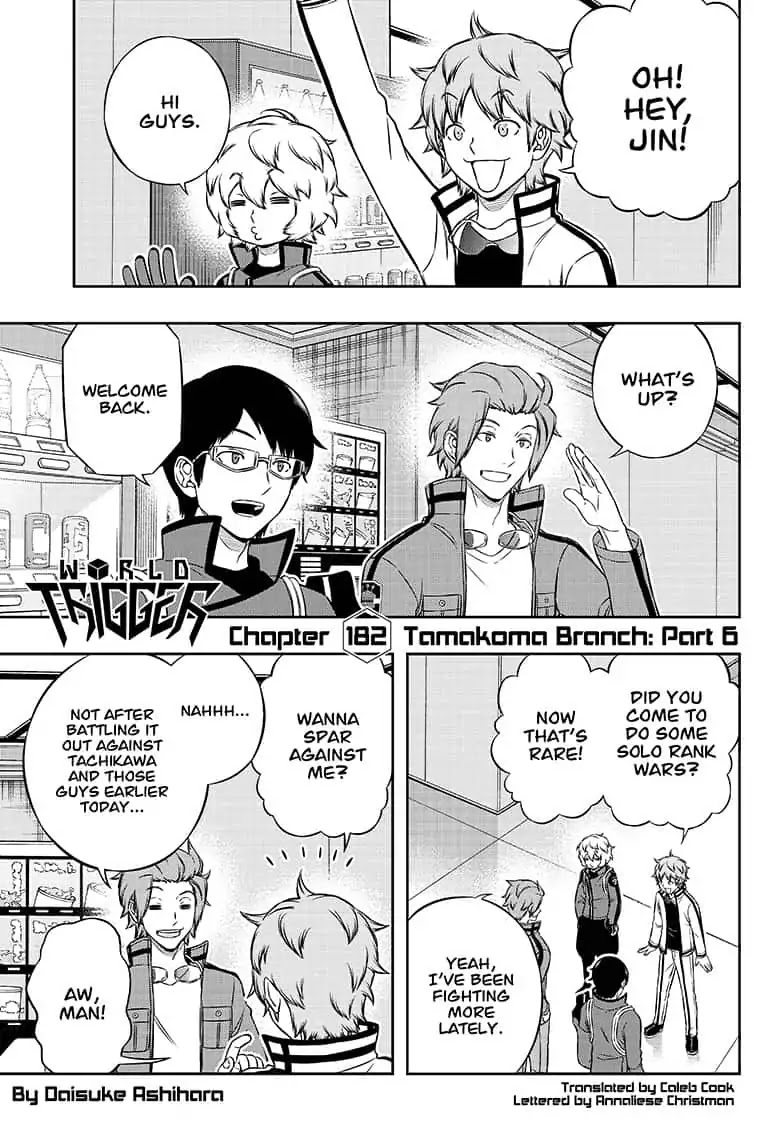World Trigger Chapter 182 page 1 - Chapter 182: Tamakoma Branch: Part 6