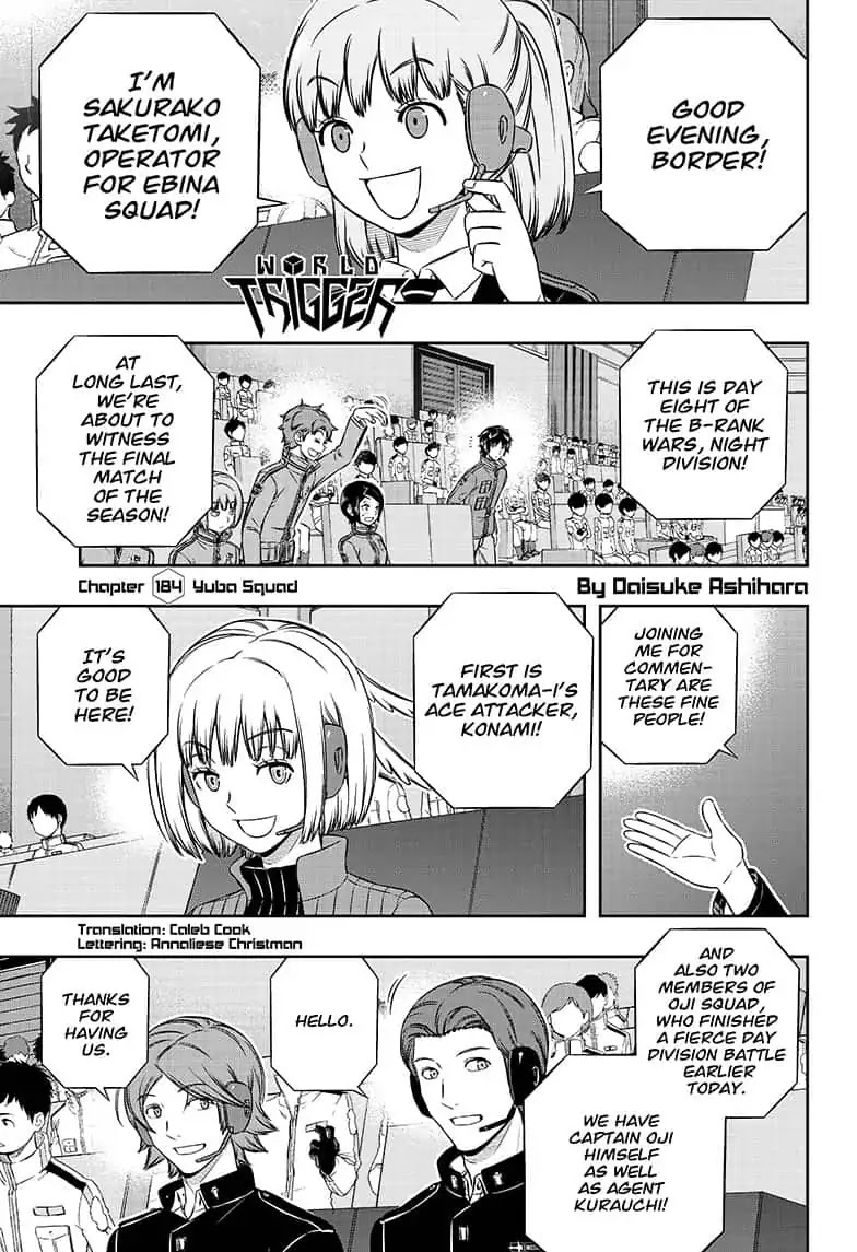 World Trigger Chapter 184 page 1 - Chapter 184: Yuba Squad