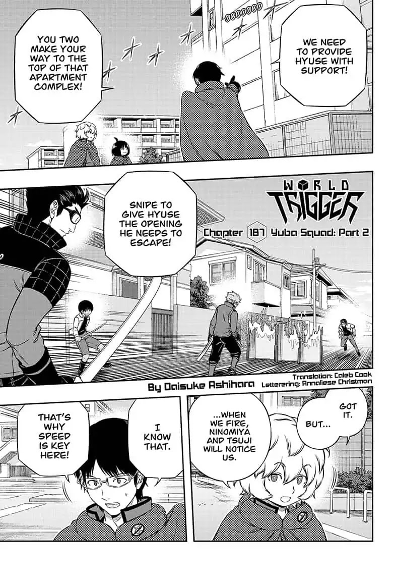 World Trigger Chapter 187 page 1 - Chapter 187: Yuba Squad: Part 2