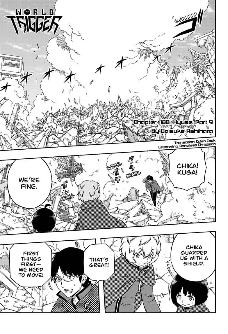 World Trigger Chapter 188 page 1 - Chapter 188: Hyuse:Part 9