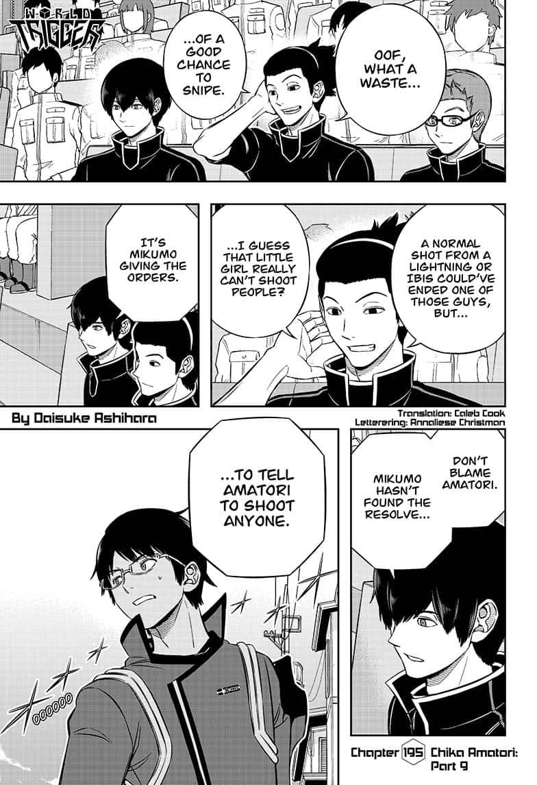 World Trigger Chapter 195 page 1 - Chapter 195