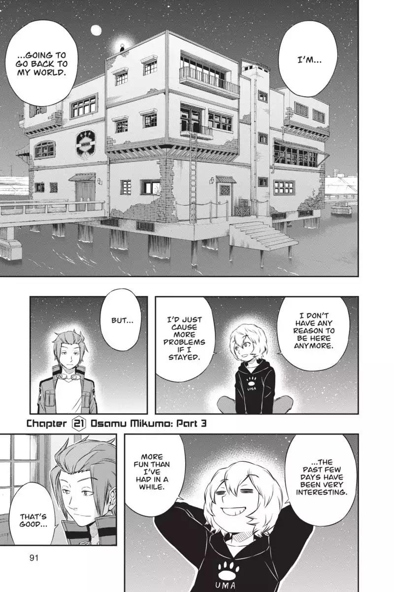 World Trigger Chapter 21 page 1 - Chapter 21: Osamu Mikumo: Part 3