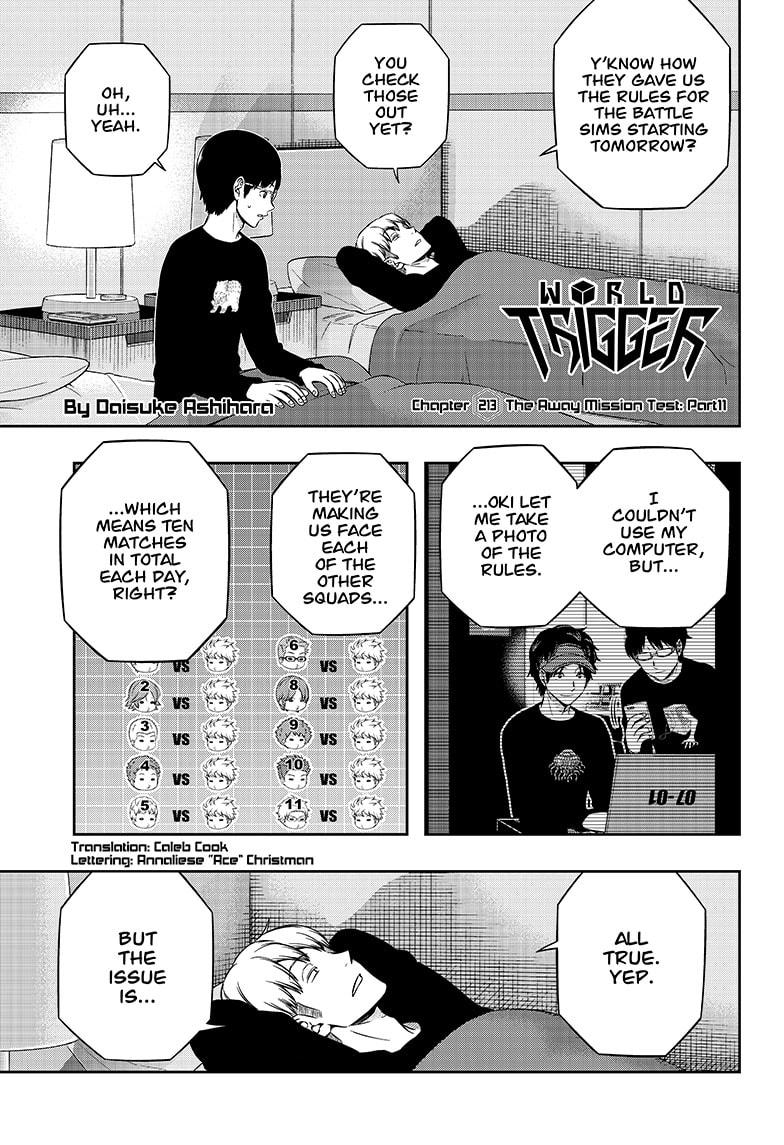 World Trigger Chapter 213 page 1 - Chapter 213