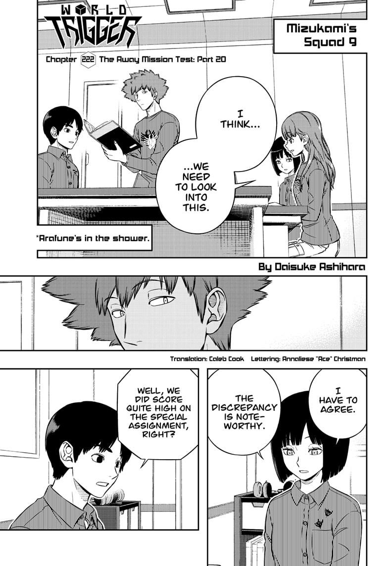 World Trigger Chapter 222 page 1 - Chapter 222