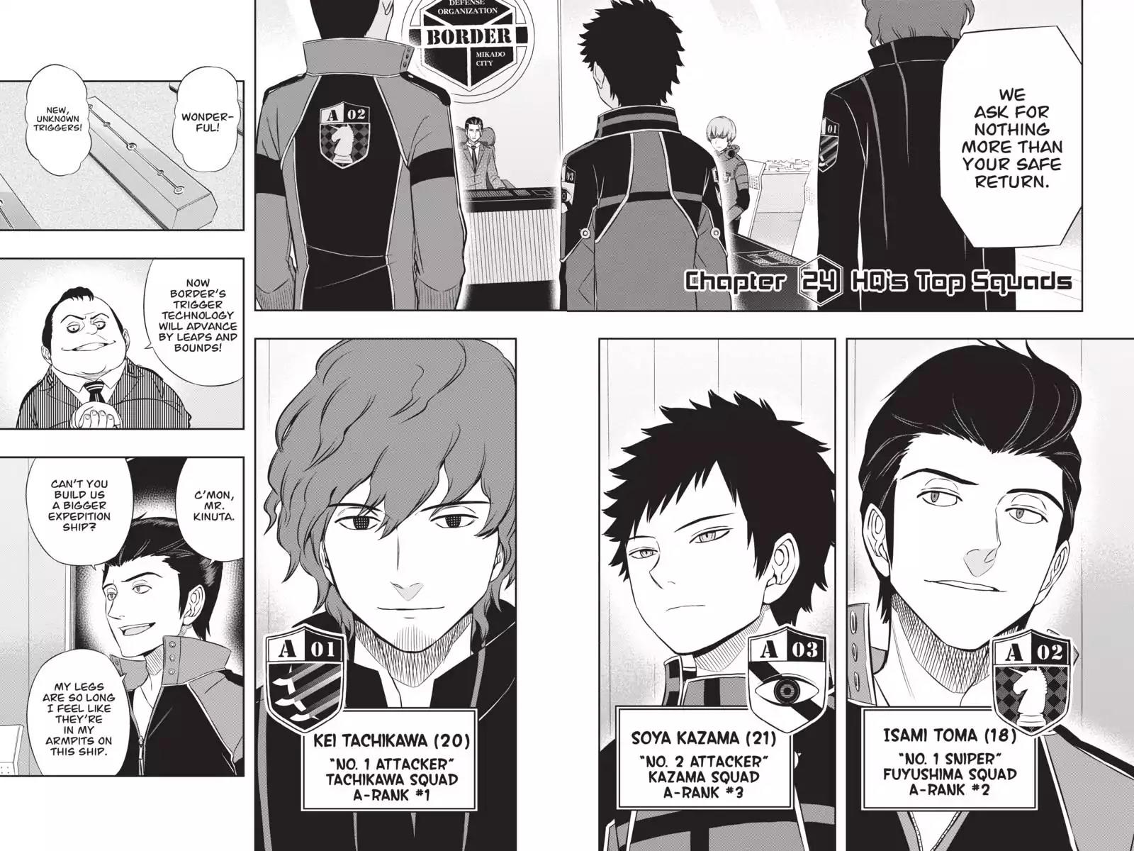 World Trigger Chapter 24 page 2 - Chapter 24: HQ's Top Squads