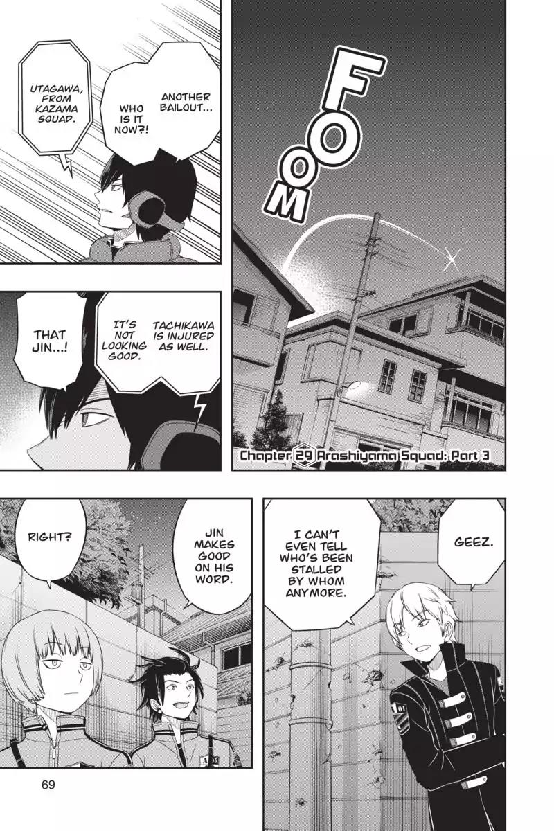 World Trigger Chapter 29 page 1 - Chapter 29: Arashiyama Squad: Part 3