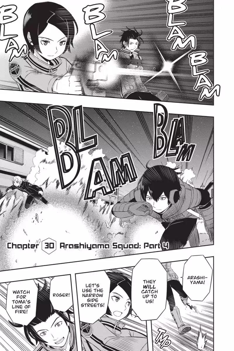 World Trigger Chapter 30 page 1 - Chapter 30: Arashiyama Squad: Part 4