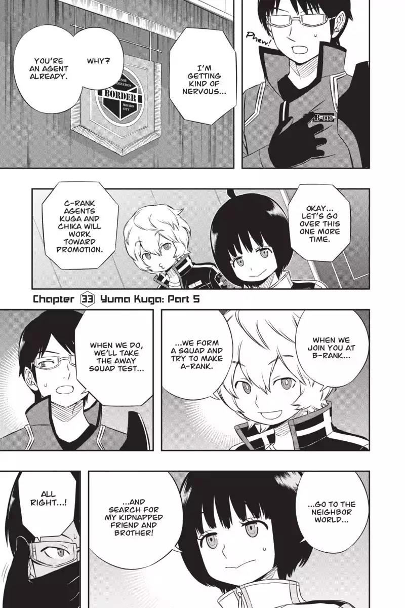 World Trigger Chapter 33 page 1 - Chapter 33: Yuma Kuga: Part 5