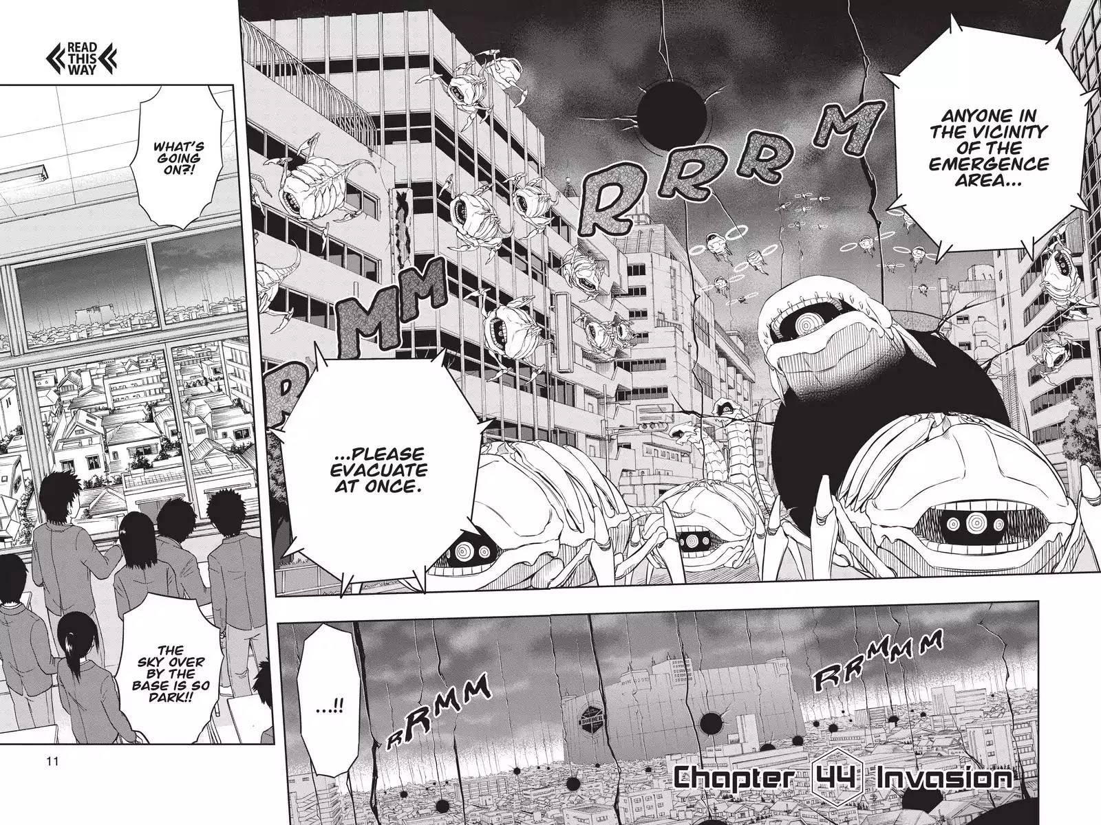 World Trigger Chapter 44 page 9 - Chapter 44: Invasion