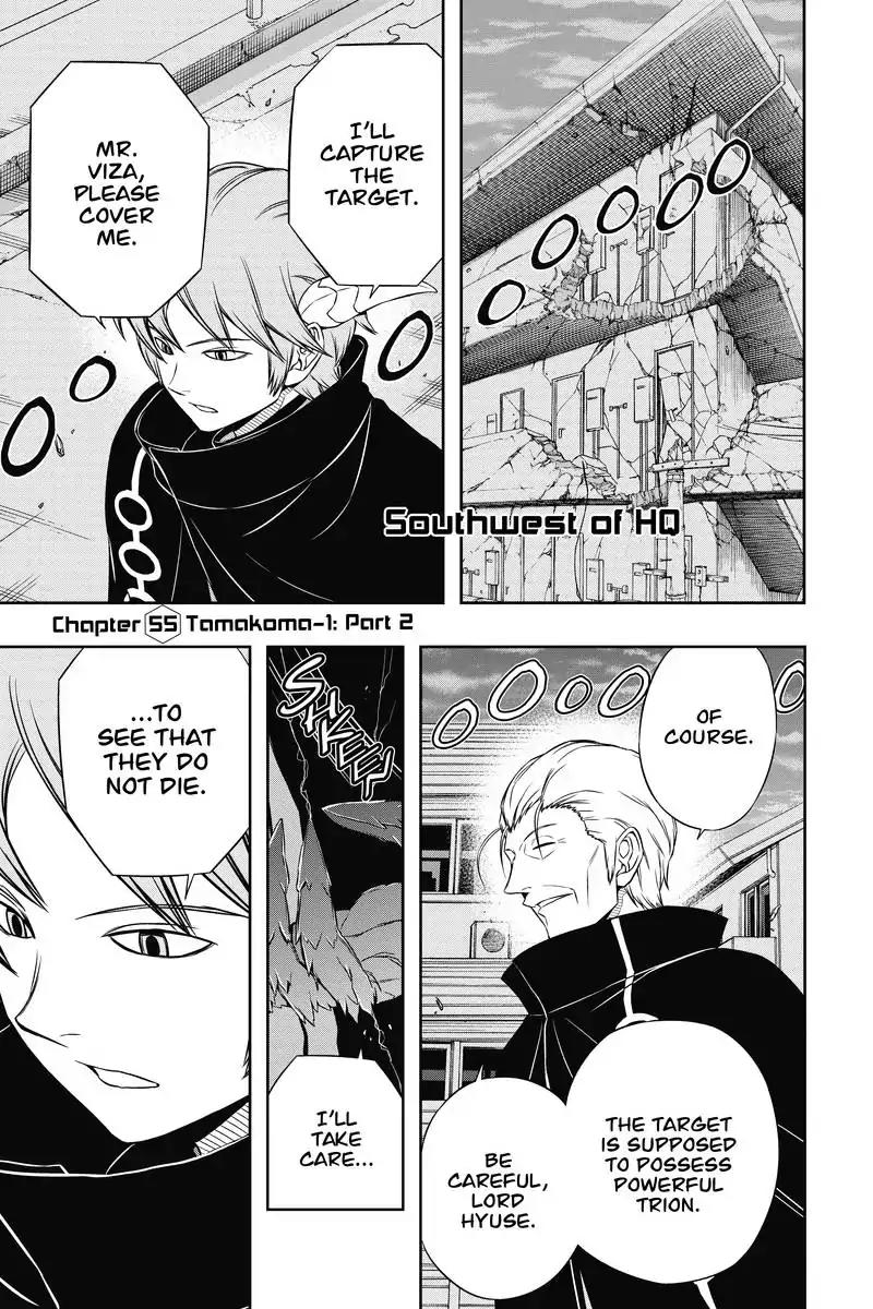 World Trigger Chapter 55 page 1 - Chapter 55: Tamakoma-1: Part 2