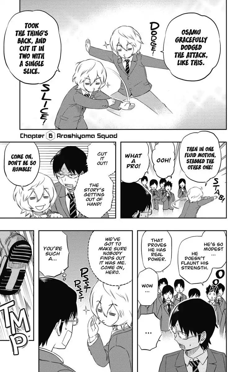 World Trigger Chapter 6 page 1 - Chapter 6: Arashiyama Squad