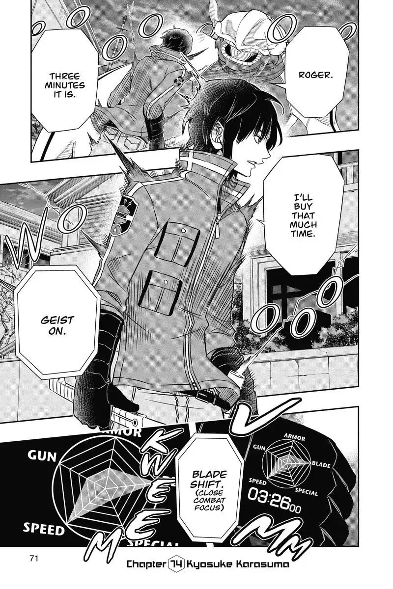 World Trigger Chapter 74 page 1 - Chapter 74: Kyosuke Karasuma