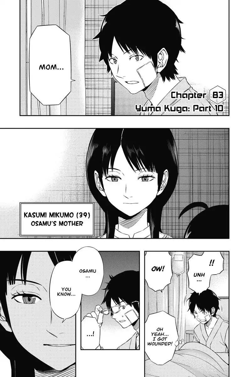 World Trigger Chapter 83 page 1 - Chapter 83: Yuma Kuga: Part 10