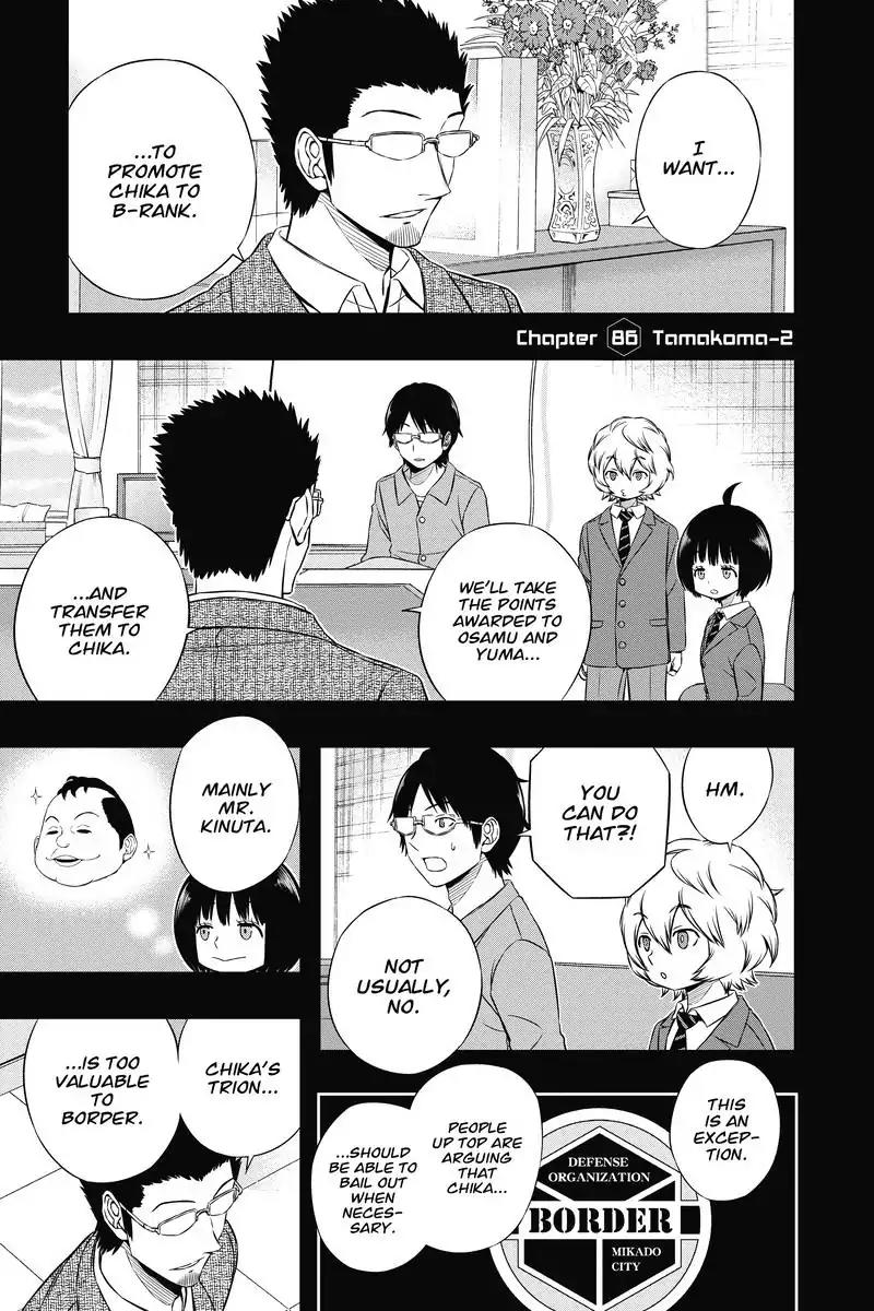 World Trigger Chapter 86 page 1 - Chapter 86: Tamakoma-2