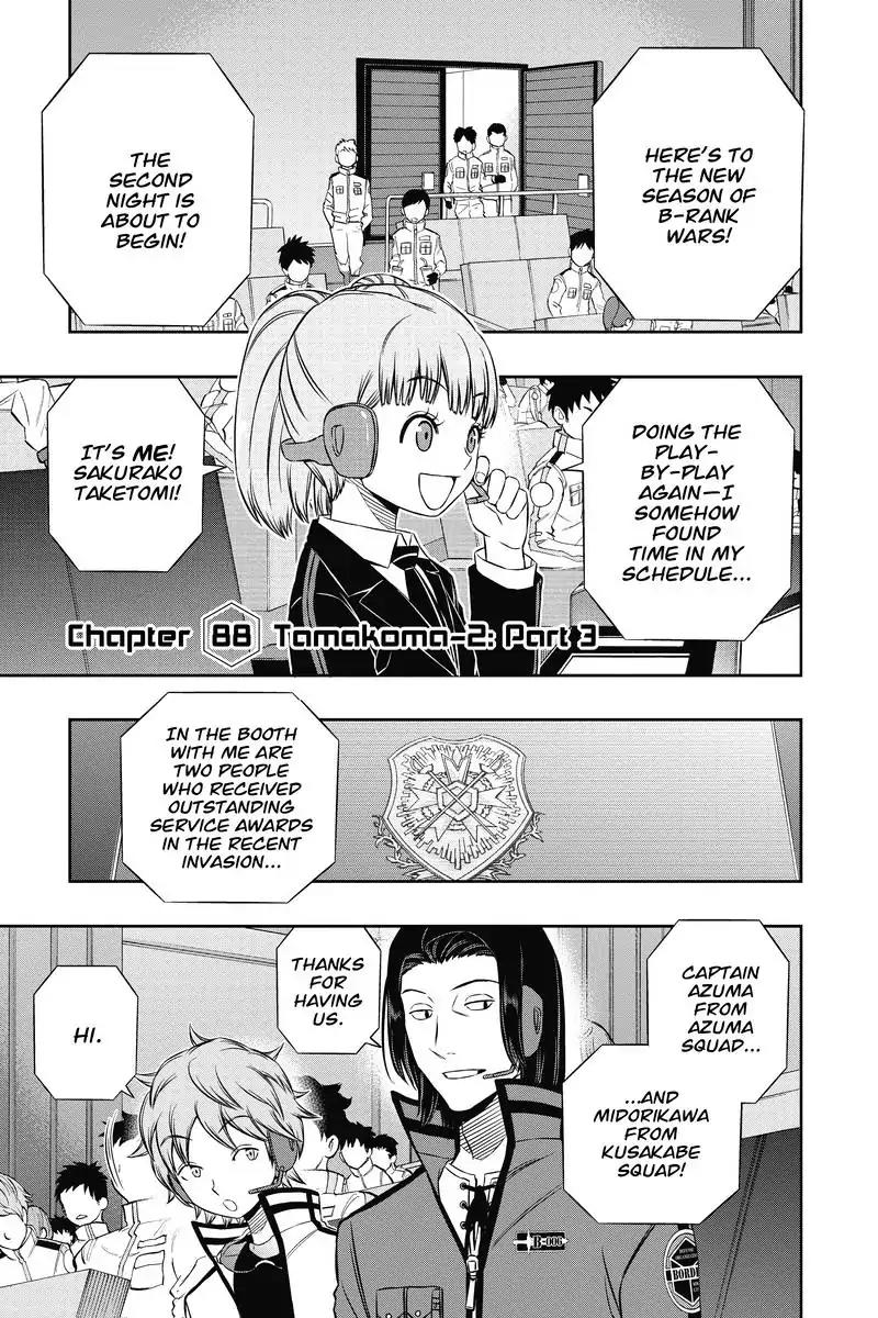 World Trigger Chapter 88 page 1 - Chapter 88: Tamakoma-2: Part 3