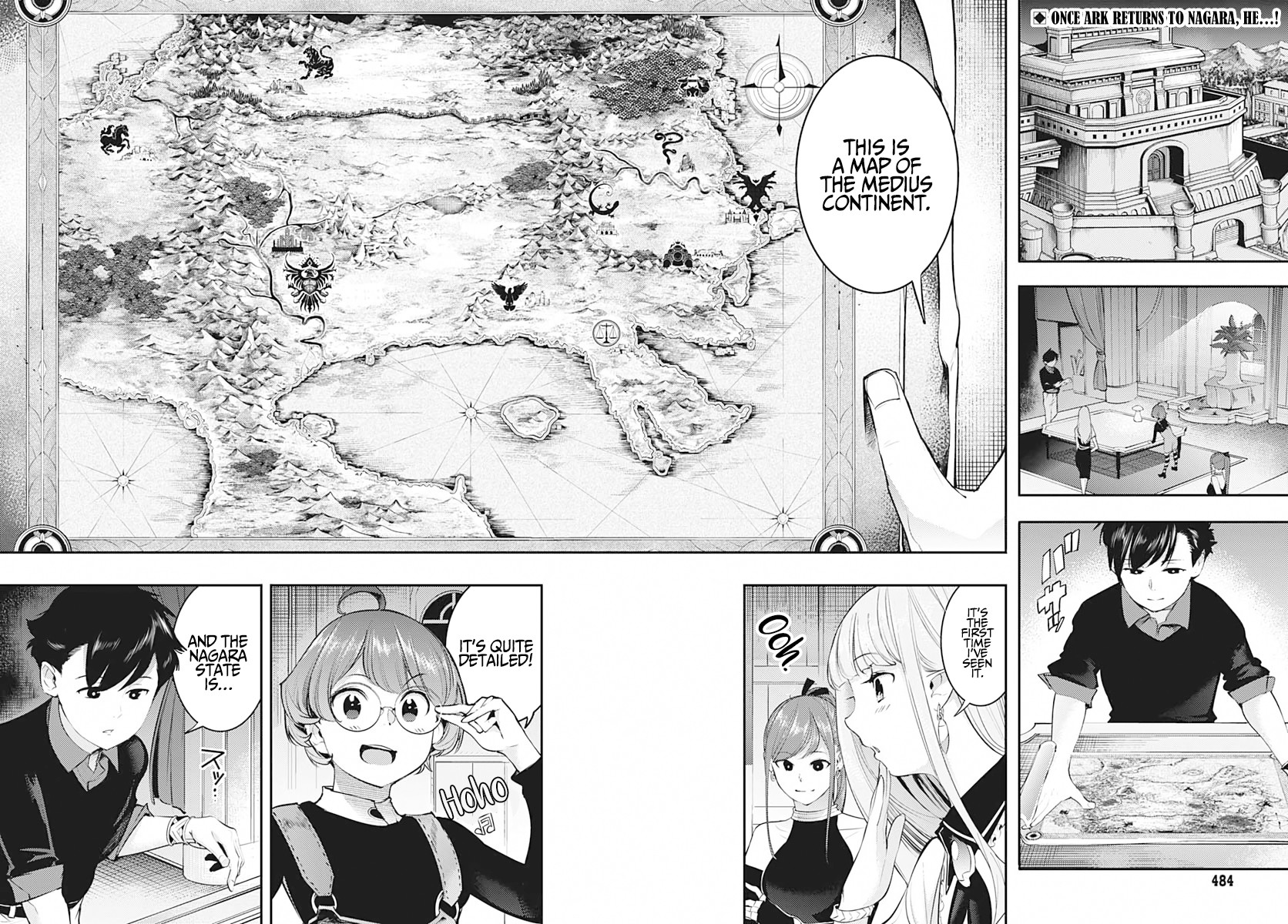 World's End Harem - Fantasia Chapter 28 page 3 - Chapter 28: Continent’s map.