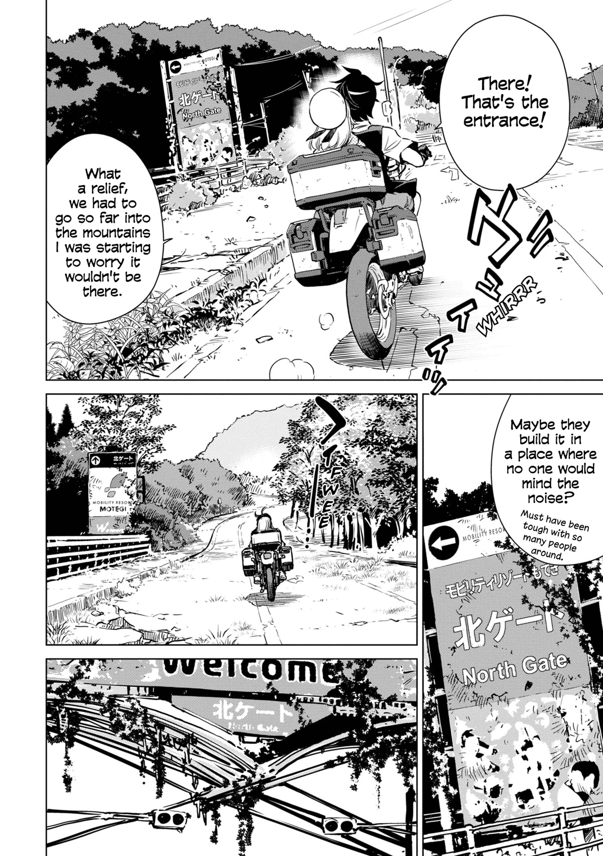 World's End Touring Chapter 15 page 4 - Chapter 15: Mobility Resort Motegi - part 1
