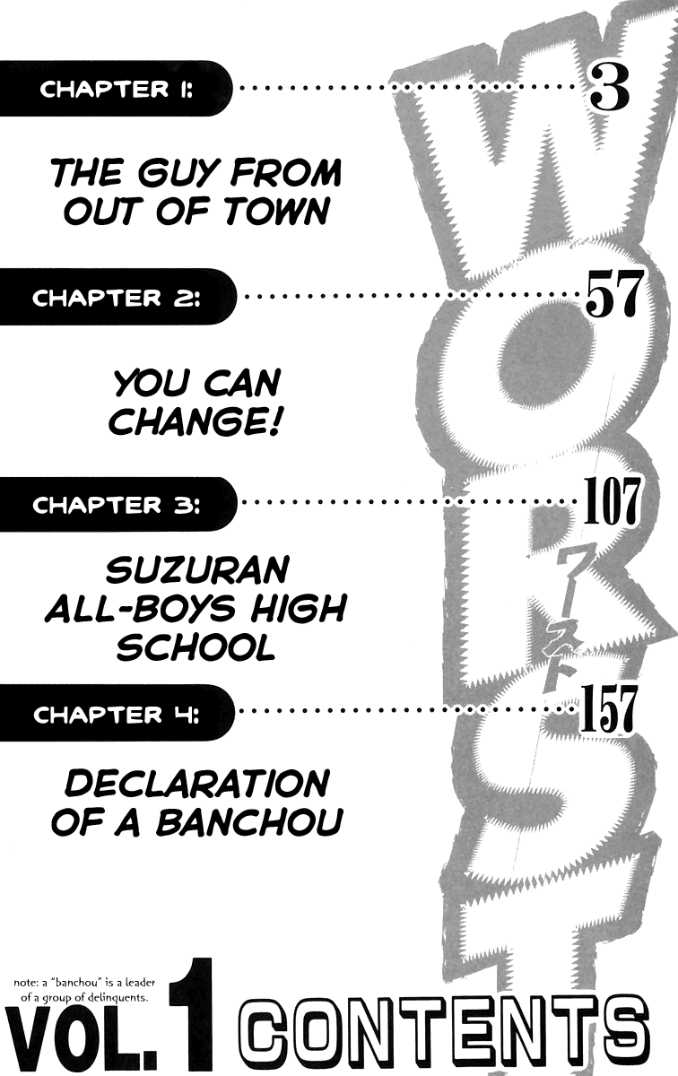 Worst Chapter 1 page 4 - Chapter 1: The Guy From Out of Town