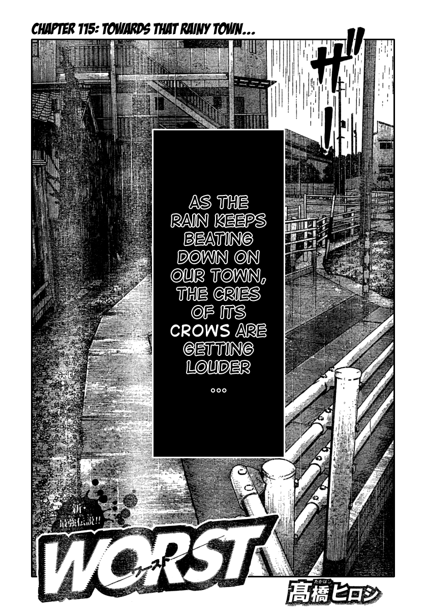 Worst Chapter 115 page 1 - Chapter 115: Towards That Rainy Town...