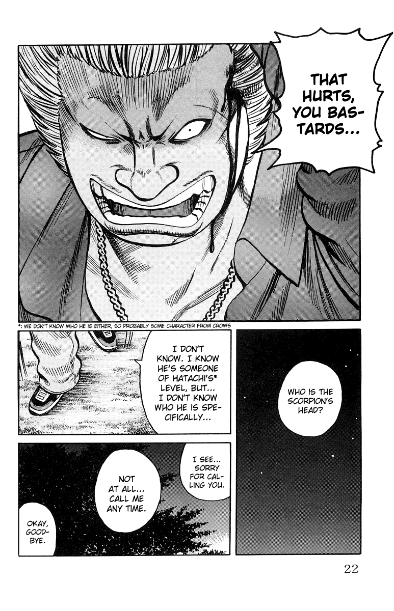 Worst Chapter 29 page 25 - Chapter 29: The Ring Tone is the "Battles Without Honor and Humanity" Theme Song