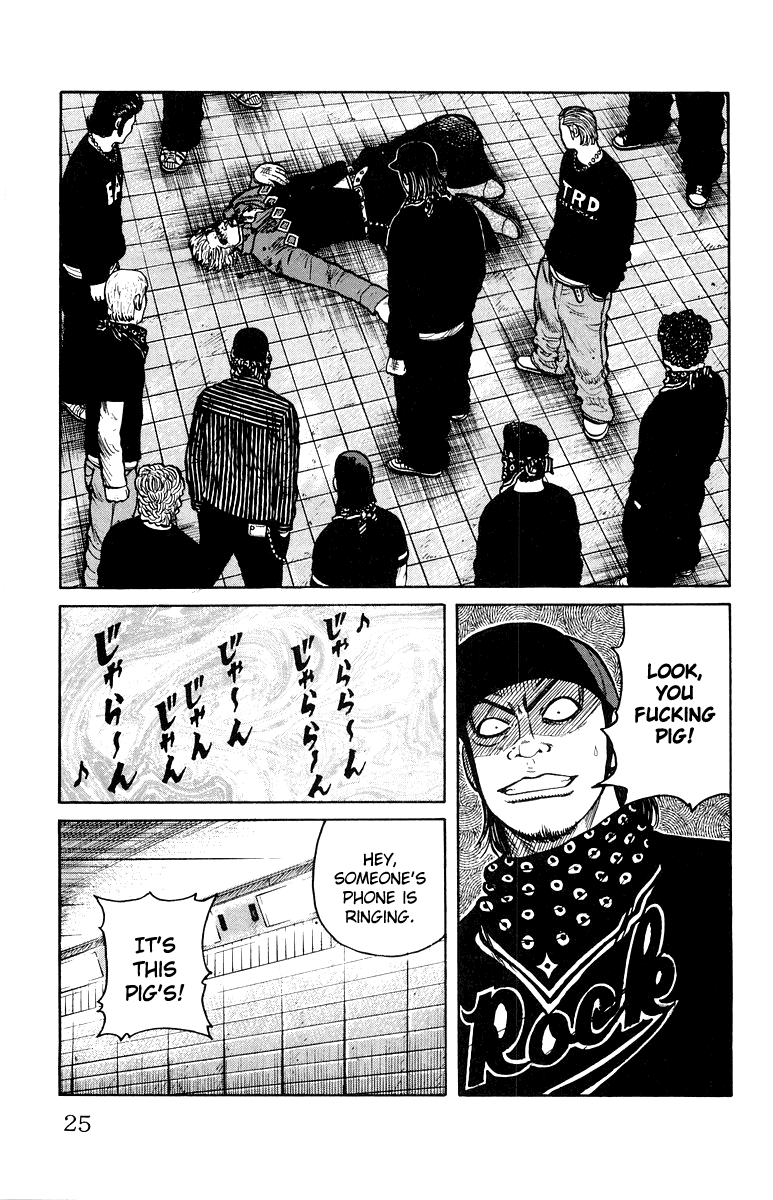 Worst Chapter 29 page 28 - Chapter 29: The Ring Tone is the "Battles Without Honor and Humanity" Theme Song