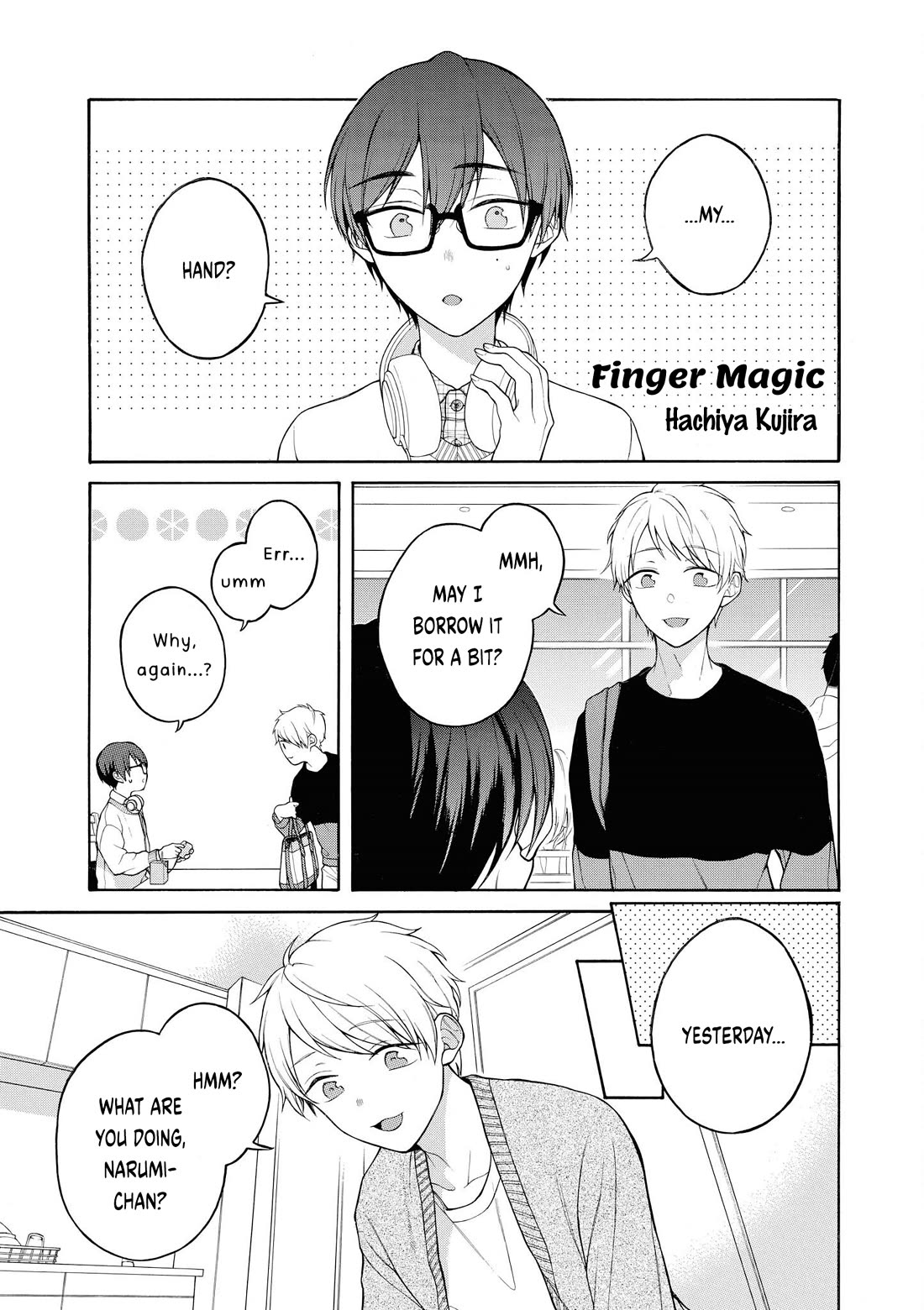 Wotakoi: Love Is Hard for Otaku Comic Anthology Chapter 3 page 1 - Chapter 3: Finger Magic