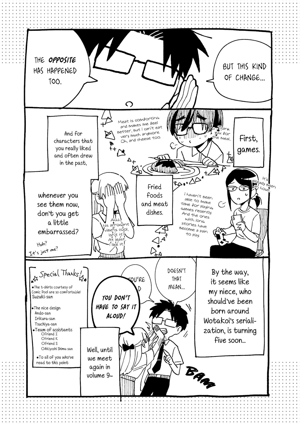 Wotaku ni Koi wa Muzukashii Chapter 61.5 page 5 - Chapter 61.5: Afterword + Extras