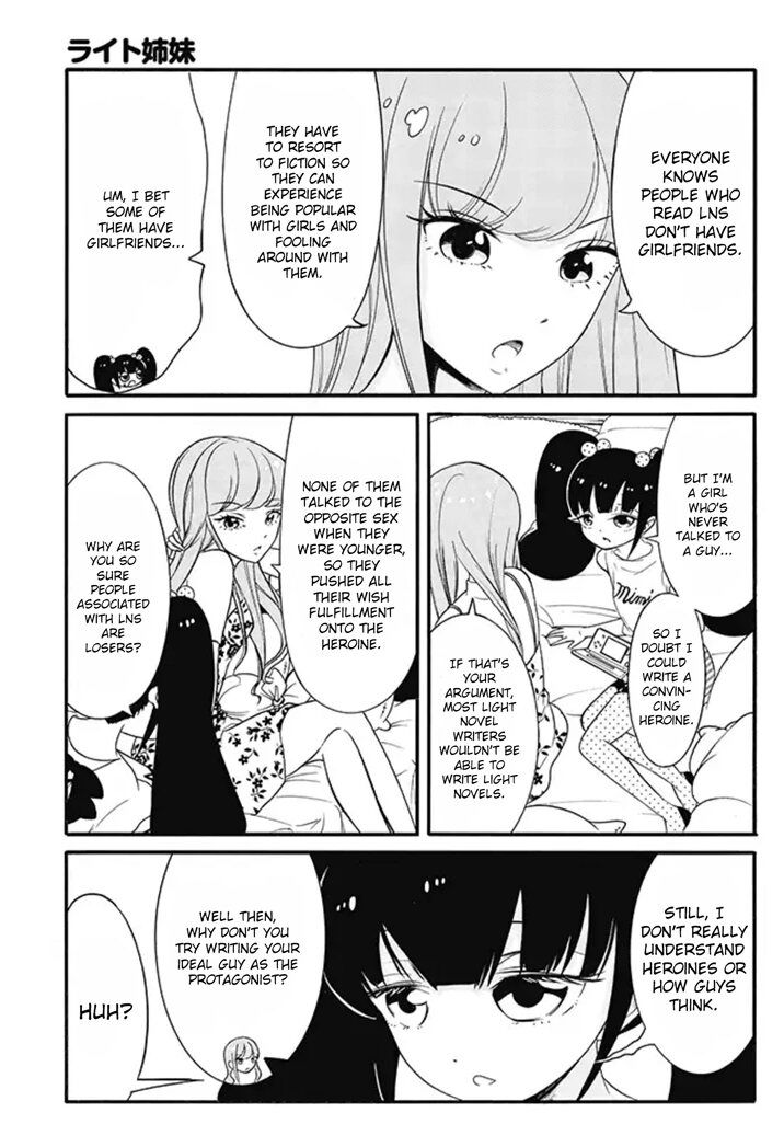 Write Sisters Chapter 8 page 3 - Chapter 8 : Staying Home from School, Aiming to be an Author at Home