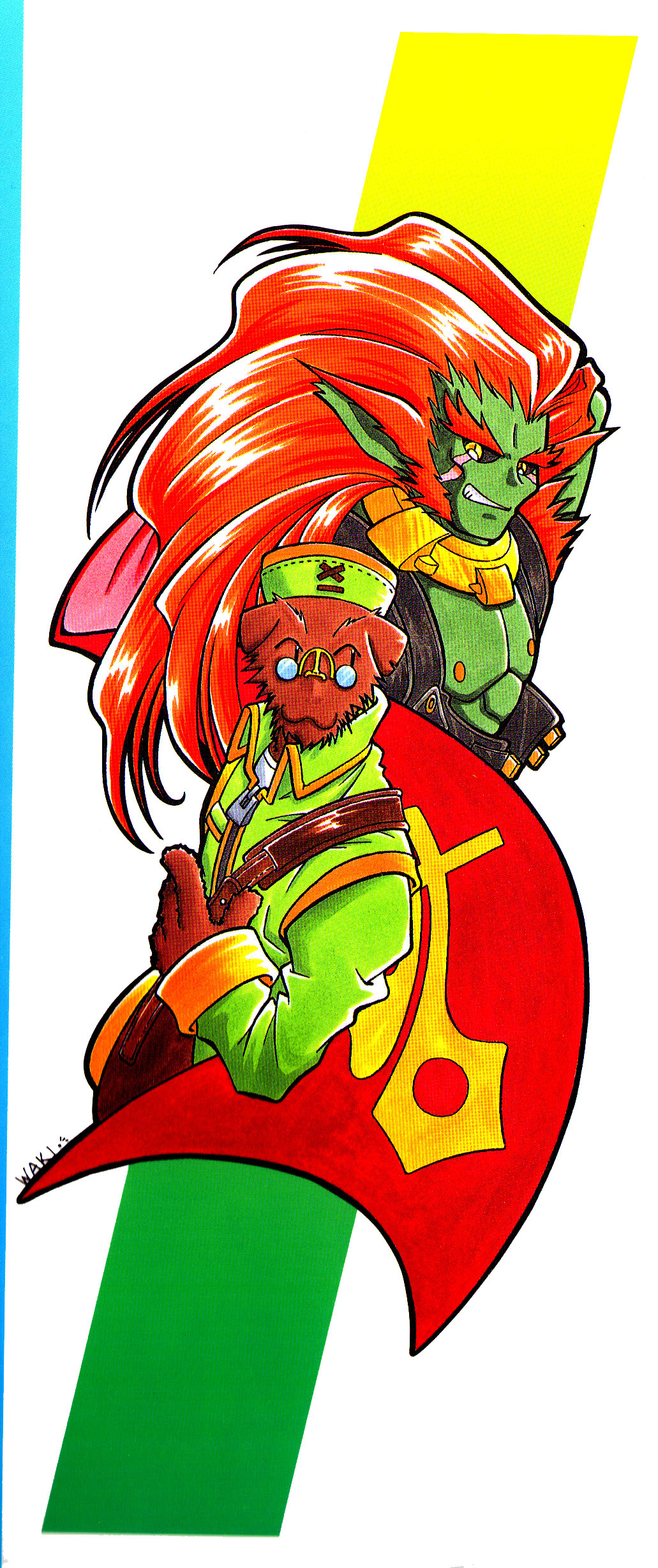 Xenogears 4-koma Comic Chapter 1.2 page 4 - Chapter 1 v2 : Color 4-Koma Comics