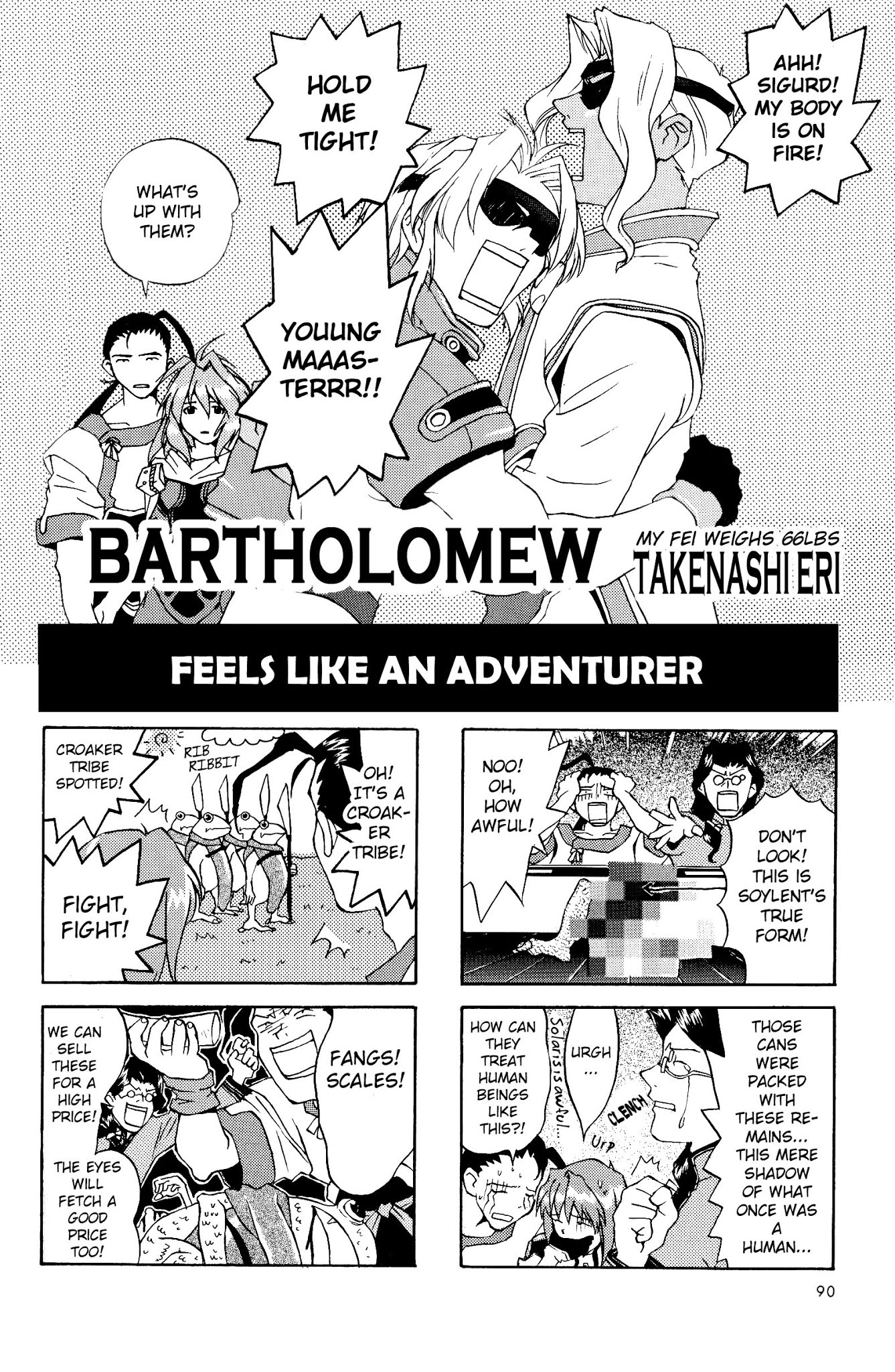 Xenogears 4-koma Comic Chapter 13.2 page 1 - Chapter 13 v2 : Bartholomew
