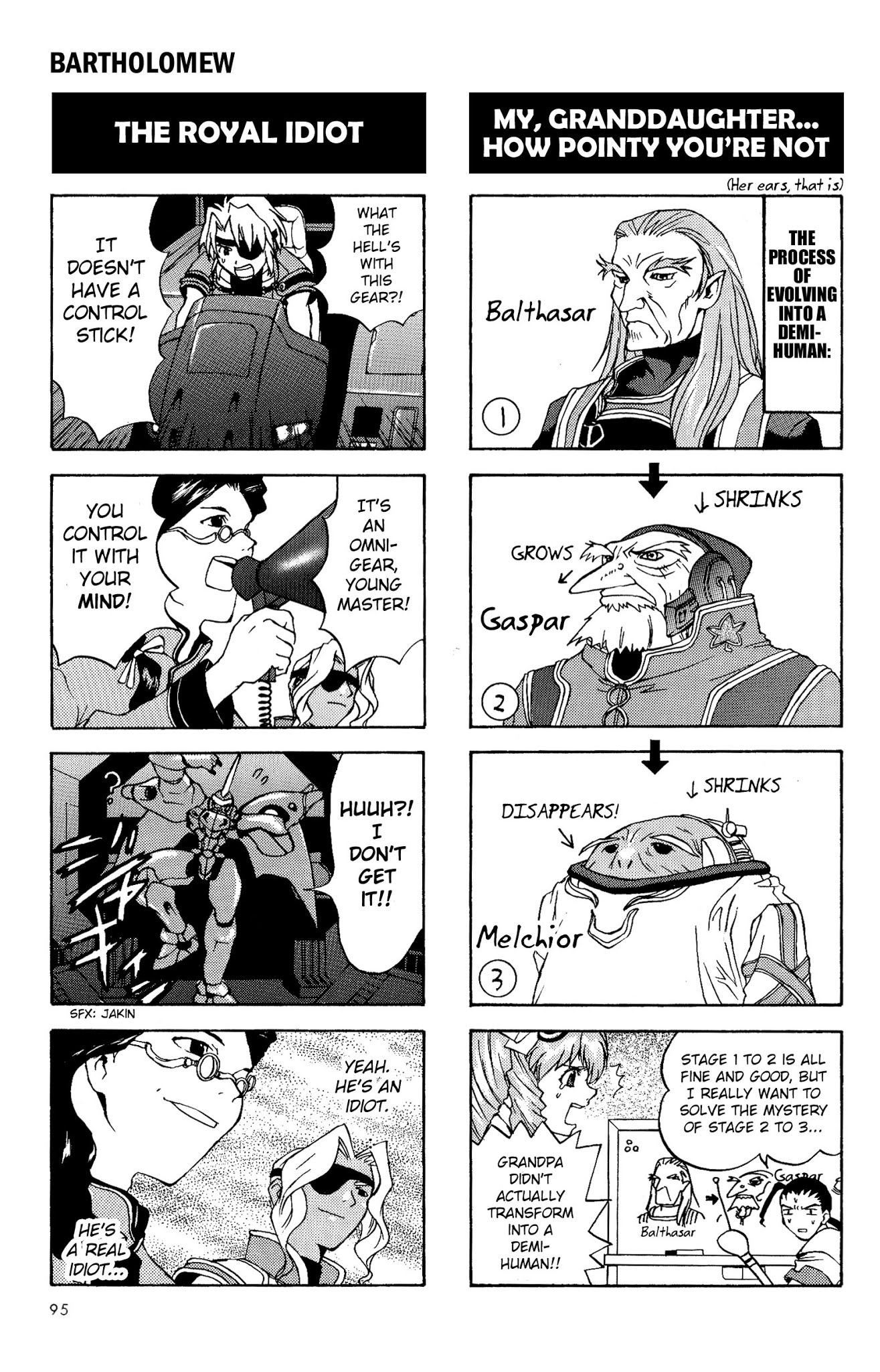 Xenogears 4-koma Comic Chapter 13.2 page 6 - Chapter 13 v2 : Bartholomew